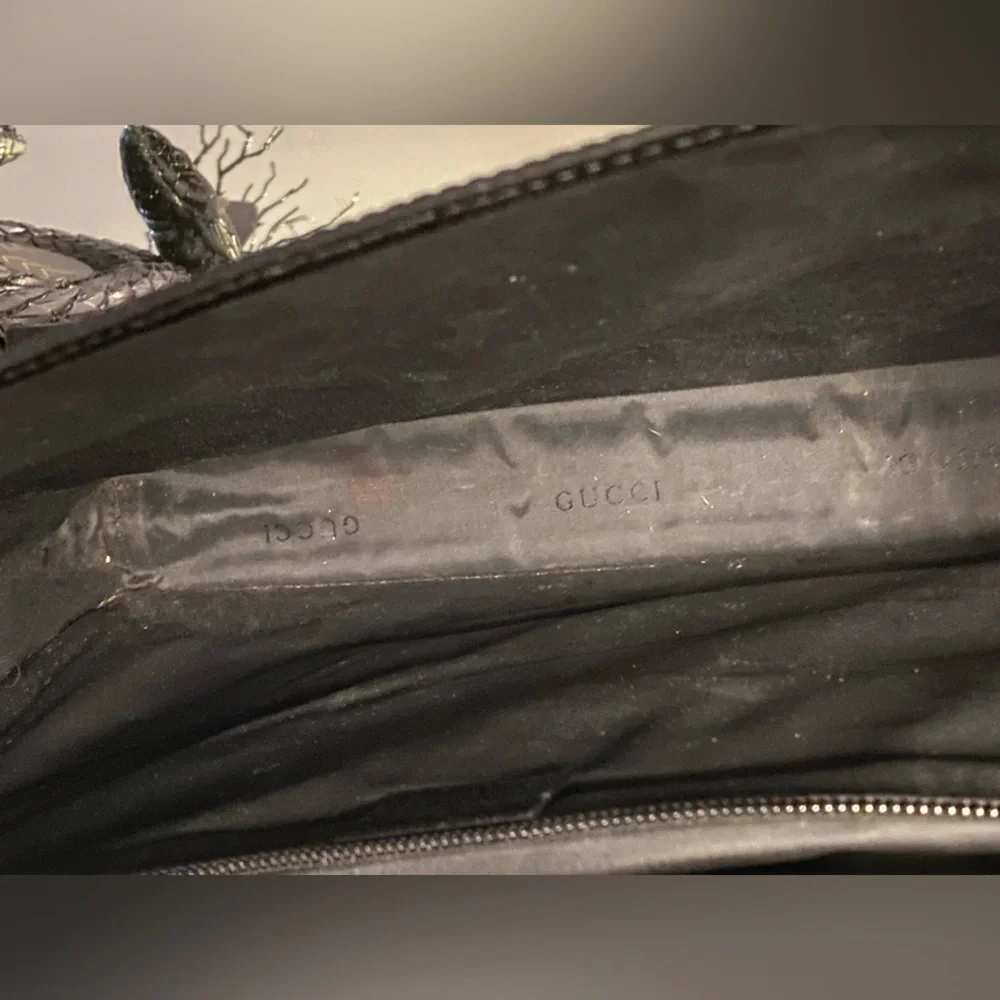 Gucci leather briefcase